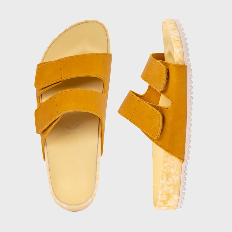 Riviera Leather Sandal, Chamois