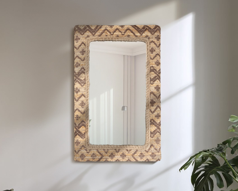 Zulian Woven Jute Mirror