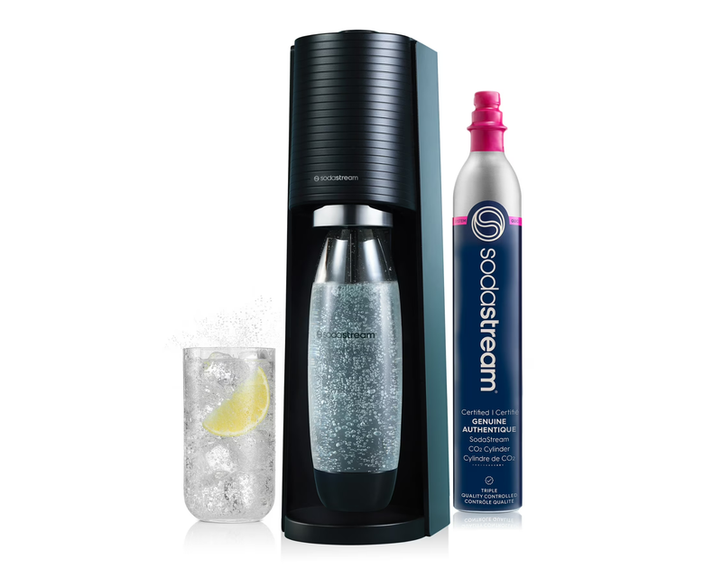 Terra Sparkling Water Maker with CO2 and Carbonating Bottle