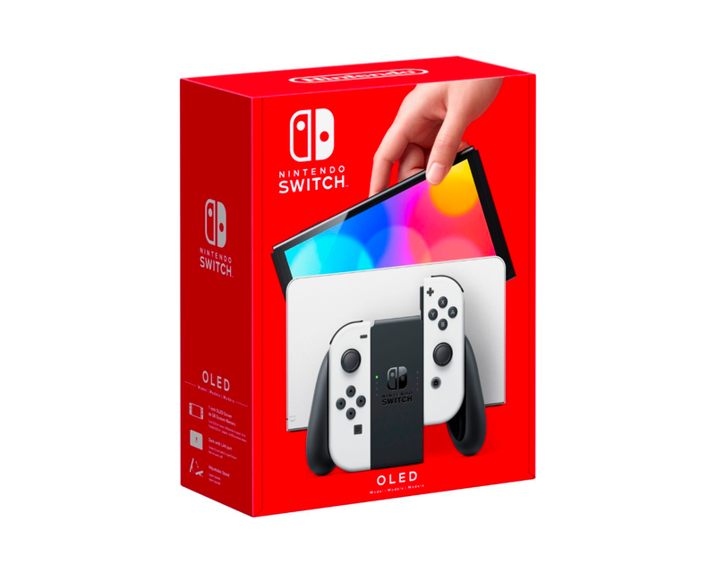 Switch OLED Model with White Joy-Con