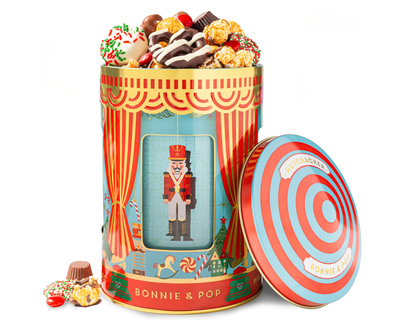 Nutcracker Musical Keepsake Tin with Holiday Treats