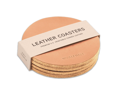 Leather Coaster Set of 4