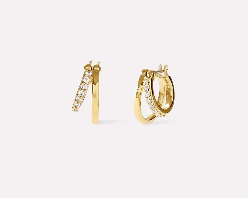 Toda Mini Double Hoop Earrings
