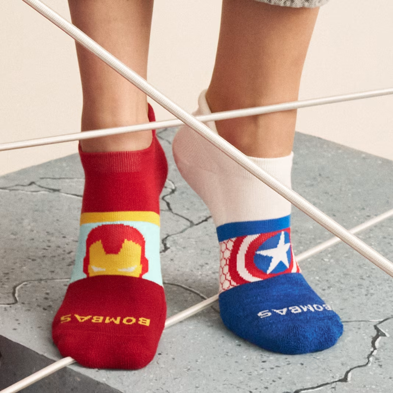 Marvel x Bombas Adult Ankle Socks