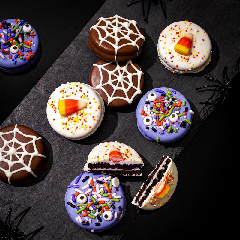 Halloween Chocolate Sandwich Cookies Gift Box, Glow-in-the-Dark