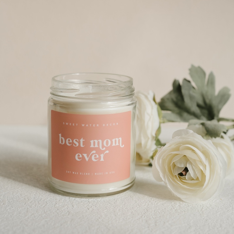 Sweet Water Decor Best Mom Ever soy candle - Christmas gift for mom 2026 - $24