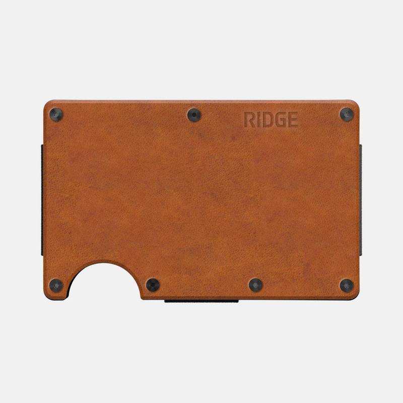 Tobacco Brown Leather Ridge Wallet