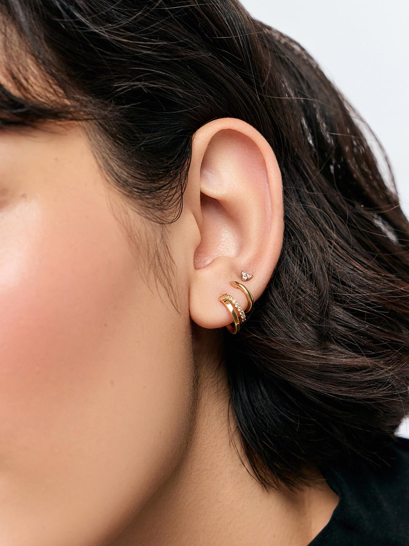 Toda Mini Double Hoop Earrings