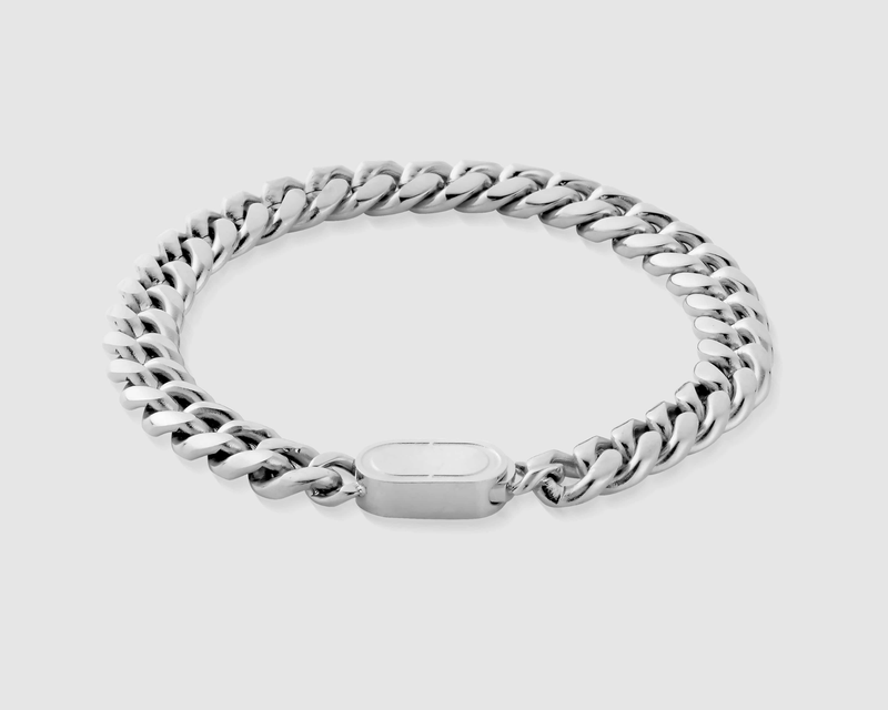 Silver Cuban Bracelet 8mm