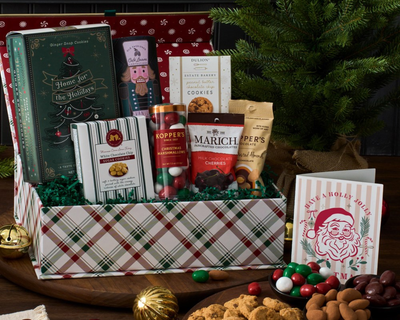 Gourmet Holiday Snacks and Chocolate Gift Box