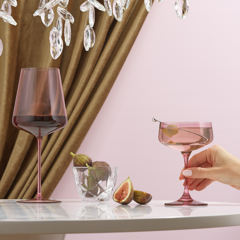 Sidney Blush 16pc Stemware Entertaining Set