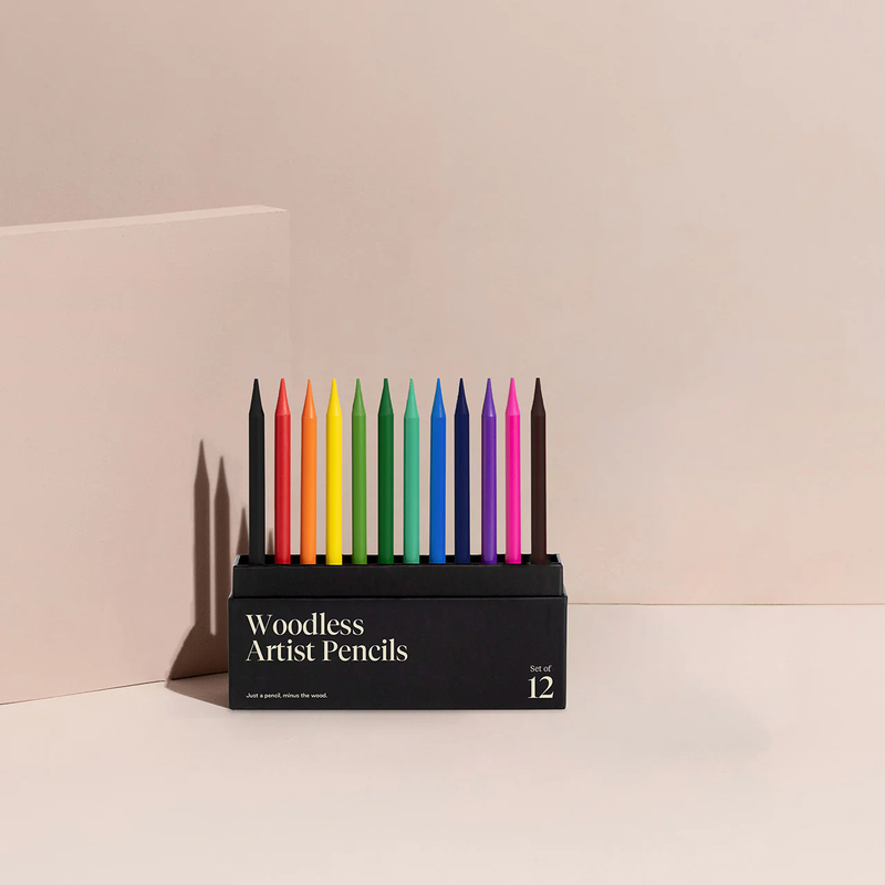 Woodless Artist Pencils, Set of 12