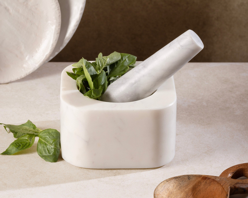 Noble Marble Mortar & Pestle