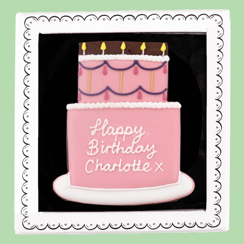 Birthday Cake Letterbox Biscuit