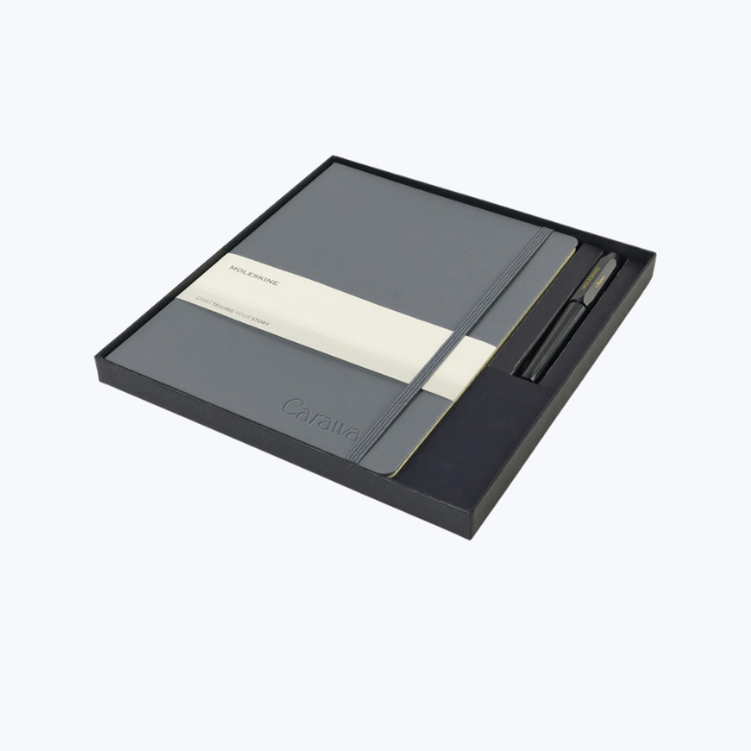 Branded Moleskine X-Large Notebook and Kaweco Pen Gift Set