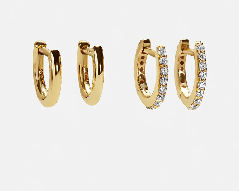 Nicole 18K Gold Earring Set 