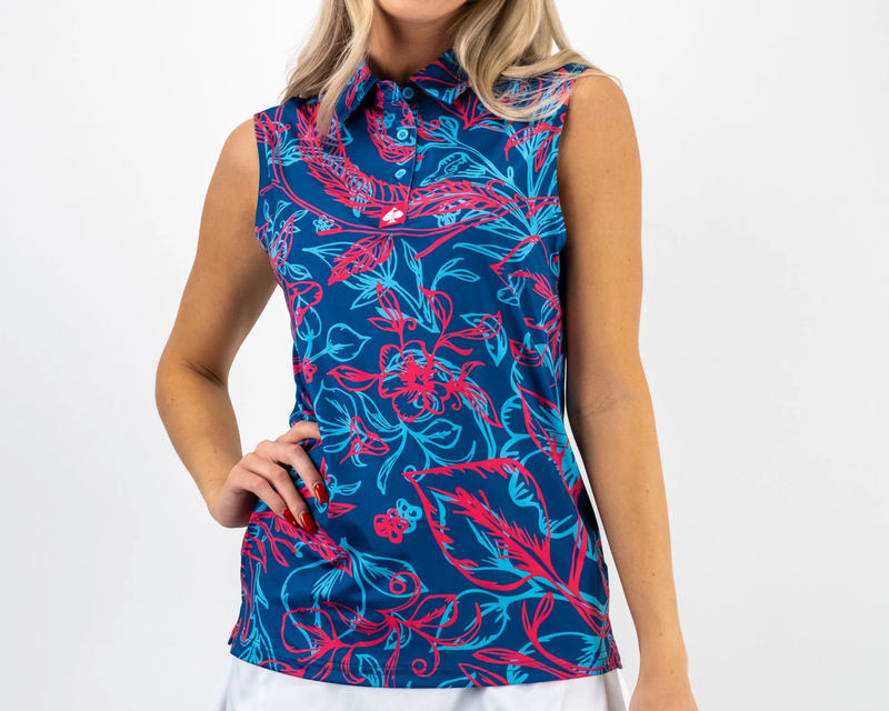 Cabo Colada Women's Sleeveless Performance Golf Polo