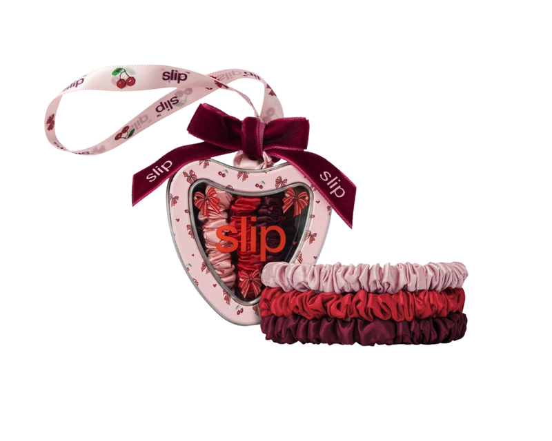 Emmie Skinny Scrunchie Tin Ornament