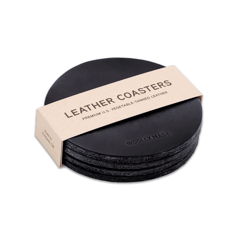 Leather Coaster Set of 4