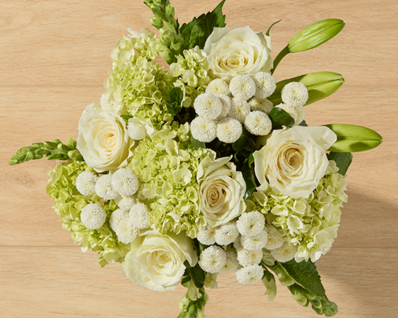 Glowing Bouquet with Montecito Vase