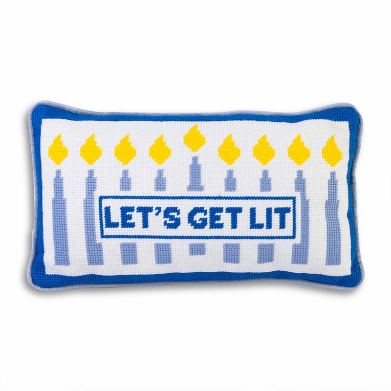 Holiday Needlepoint Pillow