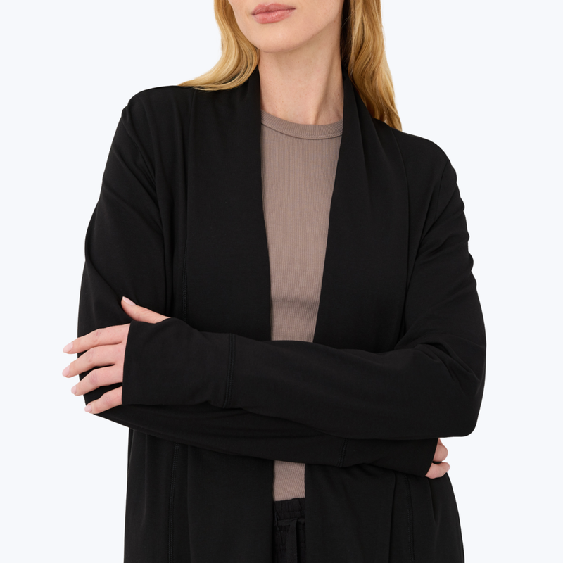 Branded Organic Cool Stretch Swing Cardigan
