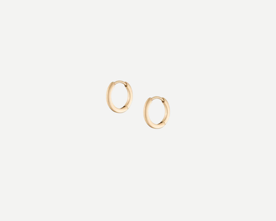 Skinny Gold Hinged Huggie Earrings
