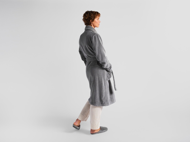 Classic Turkish Cotton Robe, Stone