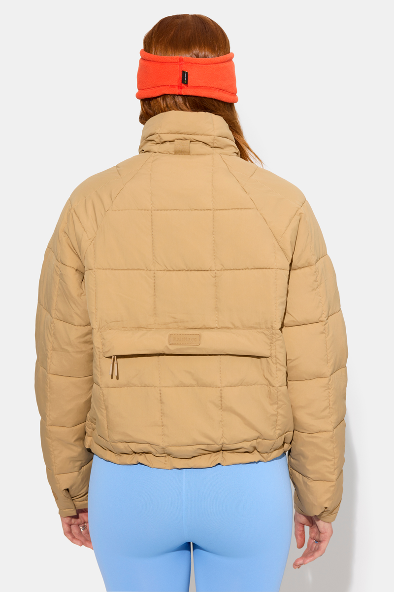 Nellie Packable Puffer Jacket, Chai