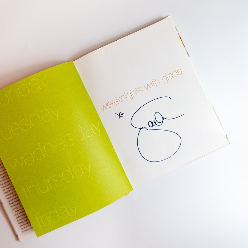 Weeknights with Giada Signed Book