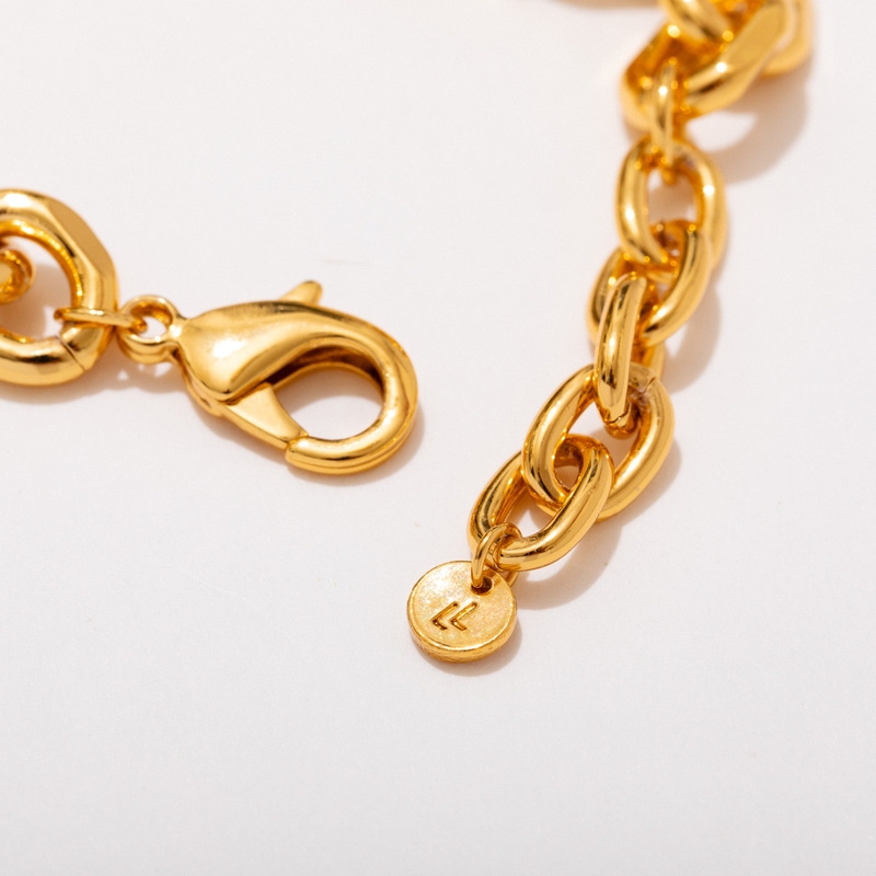 14K Gold Plate Vincent Bracelet