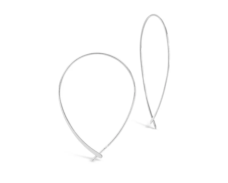 Delicate Threader Hoop Earrings