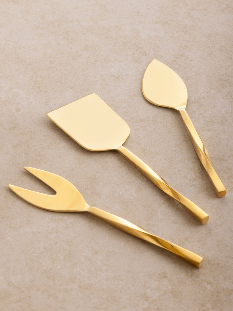 Oslo Gold Cheese Knives