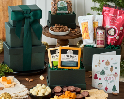 Holiday Meat & Cheese Tower