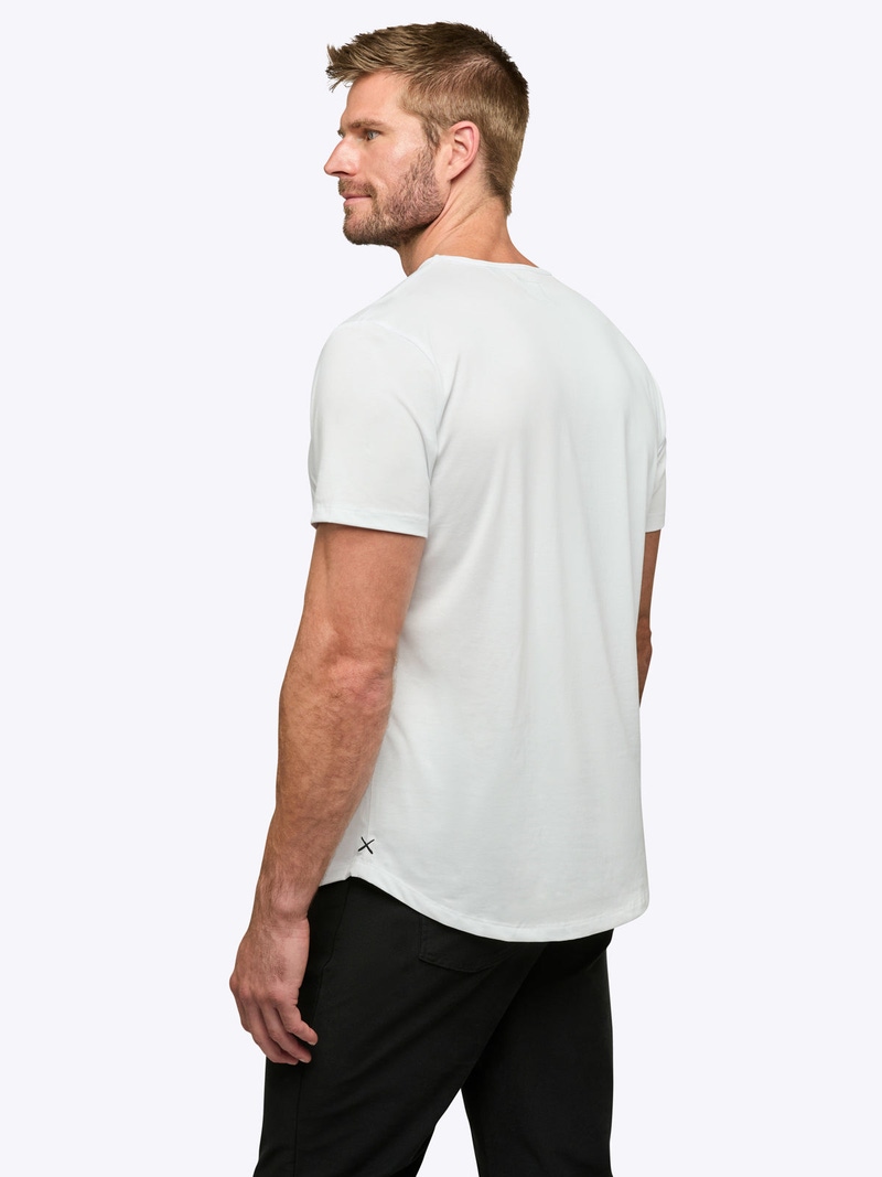 Men's AO Curve-Hem Tee, White