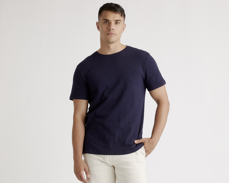 100% Organic Cotton Slub Crewneck Tee