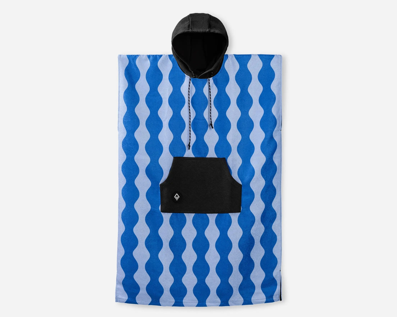 Changing Poncho: Slack Tide Coastal Blue