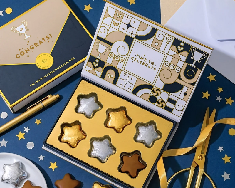 Congratulations Chocolate Greeting Card Gift Box