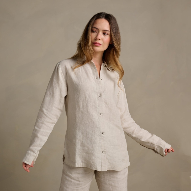 The Women's Linen Lounge Set, Clay
