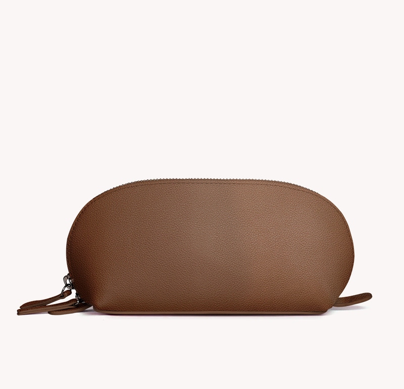 Vegan Leather Small Domed Pouch