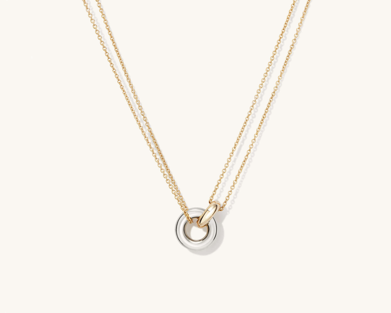 Linked Two Tone Necklace
