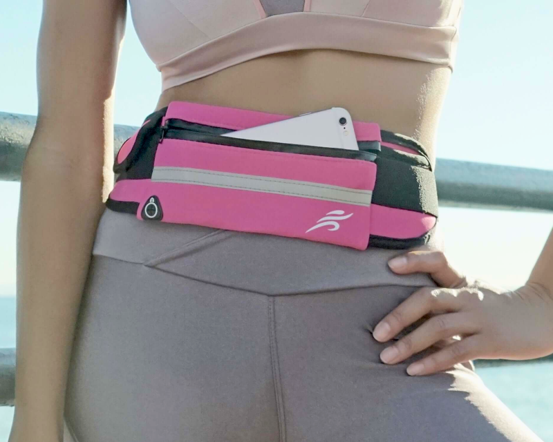 Velocity Water-Resistant Sport Running Belt & Fanny Pack
