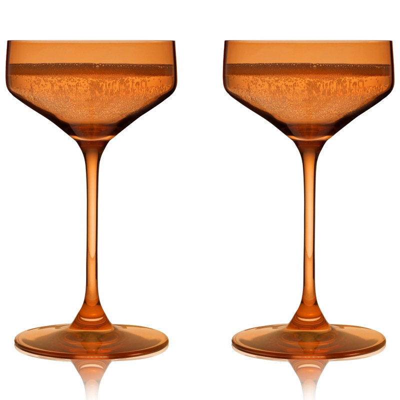 Reserve Nouveau Crystal Coupe Glasses, Set of 2