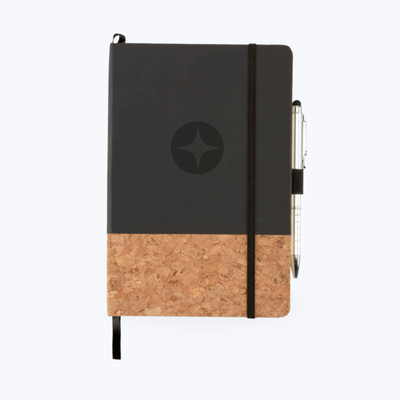 Branded Cork Bottom Notebook
