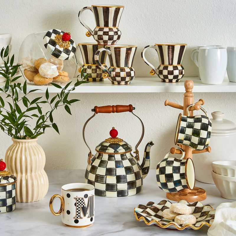 Enamel Mugs, Set of 4