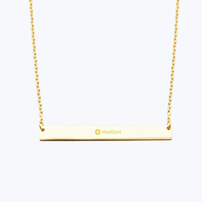 Engraved Bar Necklace