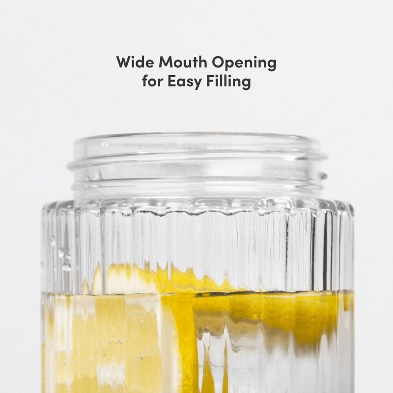 Beast Health™ Dual Cap Glass Hydration Bottle