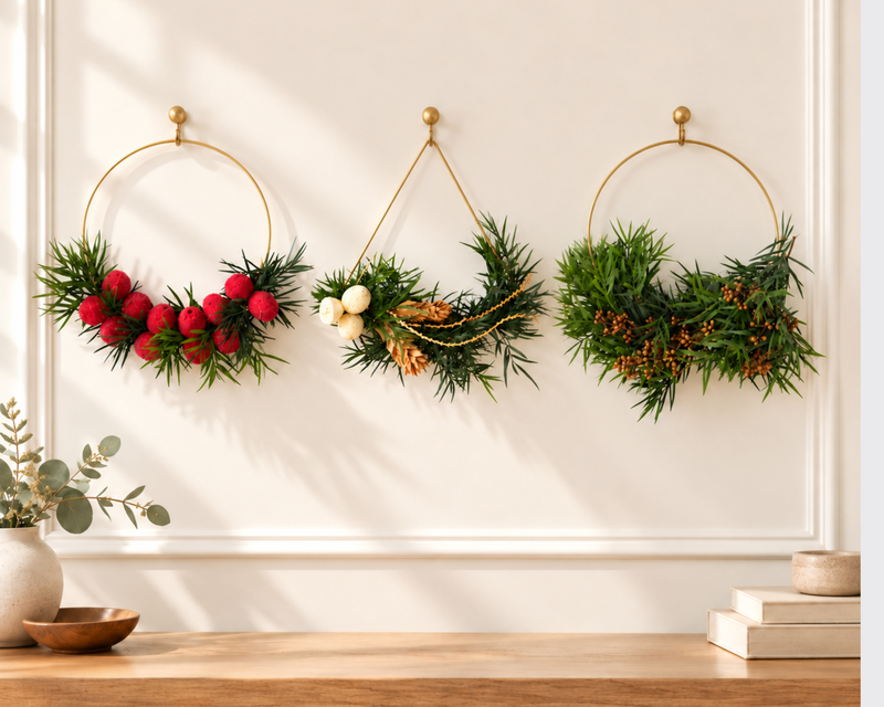 The Golden Hoops Trio Wreath Bundle