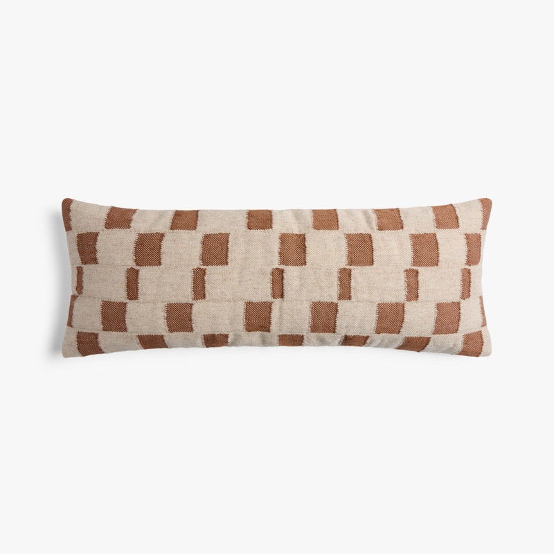 Modern Wool Lumbar Pillow Cover