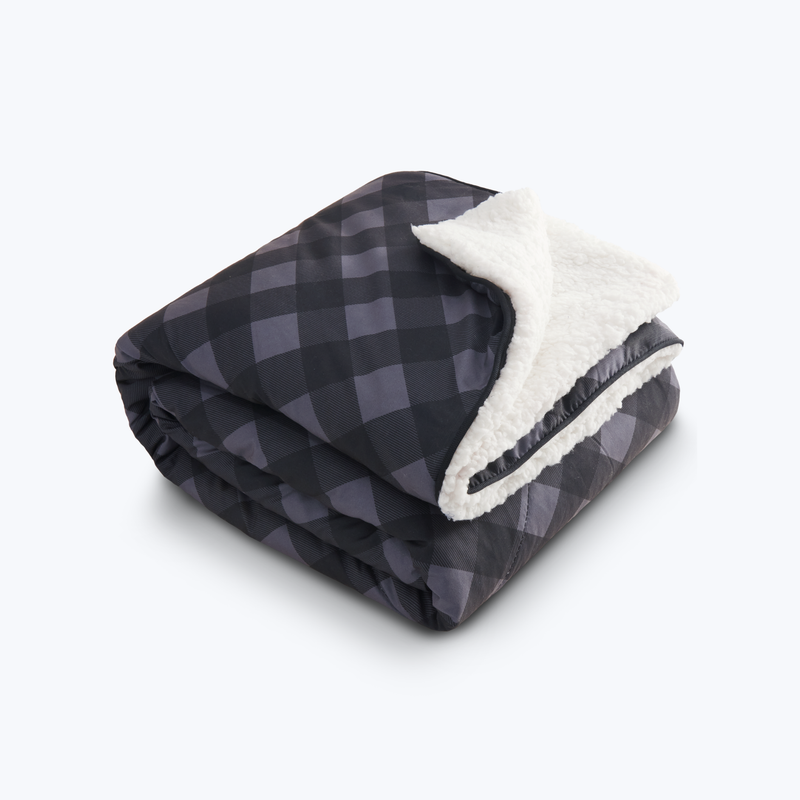 Branded High Sierra Roll-Up Puffy Sherpa Blanket